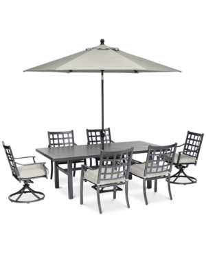 Highland Aluminum Outdoor 7-Pc Dining Set (84