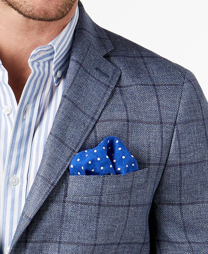 Lauren Ralph Lauren Men's Big & Tall Classic-Fit Ultraflex Stretch Blue ...