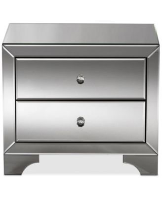 Farrah Mirrored Nightstand