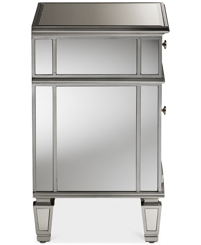 Furniture Sussie Mirrored Nightstand Macy's