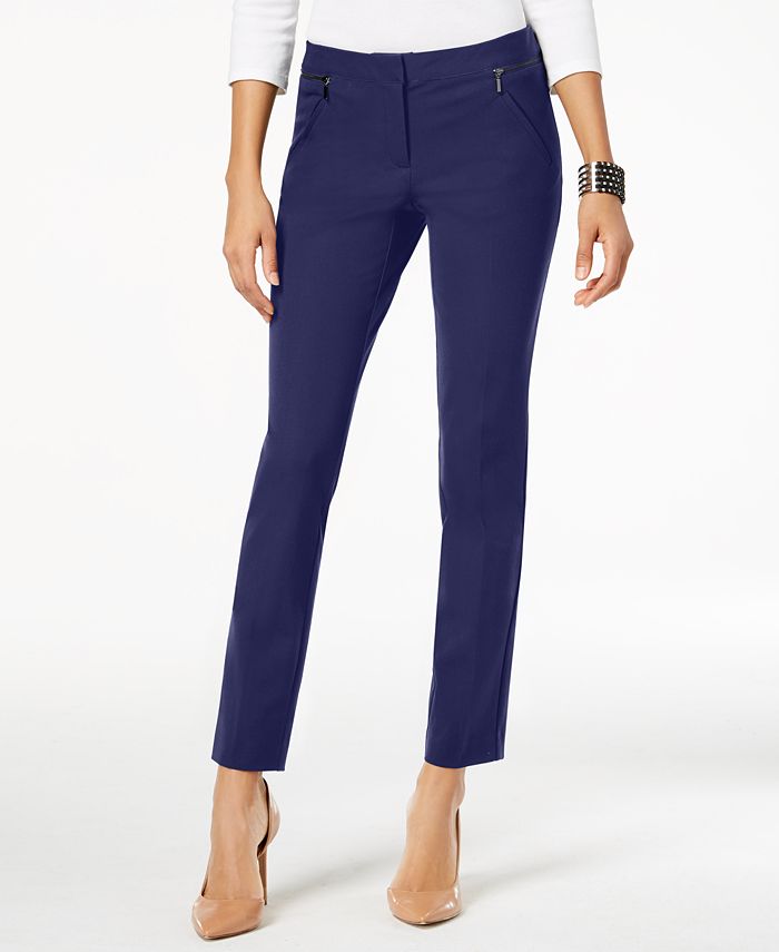 Alfani Zip-Pocket Skinny Pants, Created for Macy's - Macy's