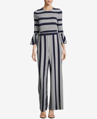 ECI Striped Bell Sleeve Jumpsuit Macy s