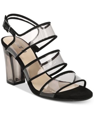 macys clear shoes
