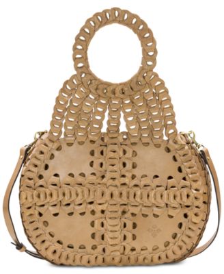 patricia nash pisticci linked leather shoulder bag