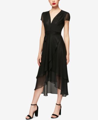 Betsey Johnson - High-Low Wrap Dress