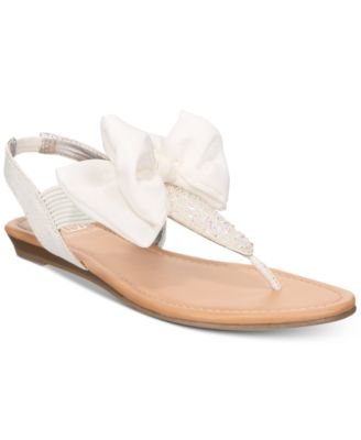 macy's bow sandals