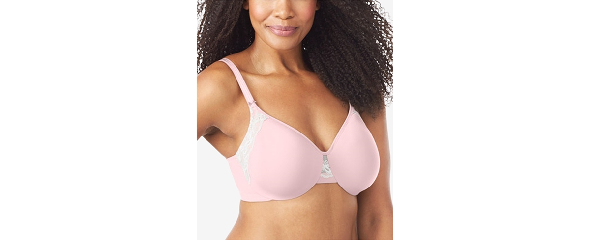Olga Cloud 9 Full-figure Lace-trim Minimizer Bra Gi8961a In Rosewater