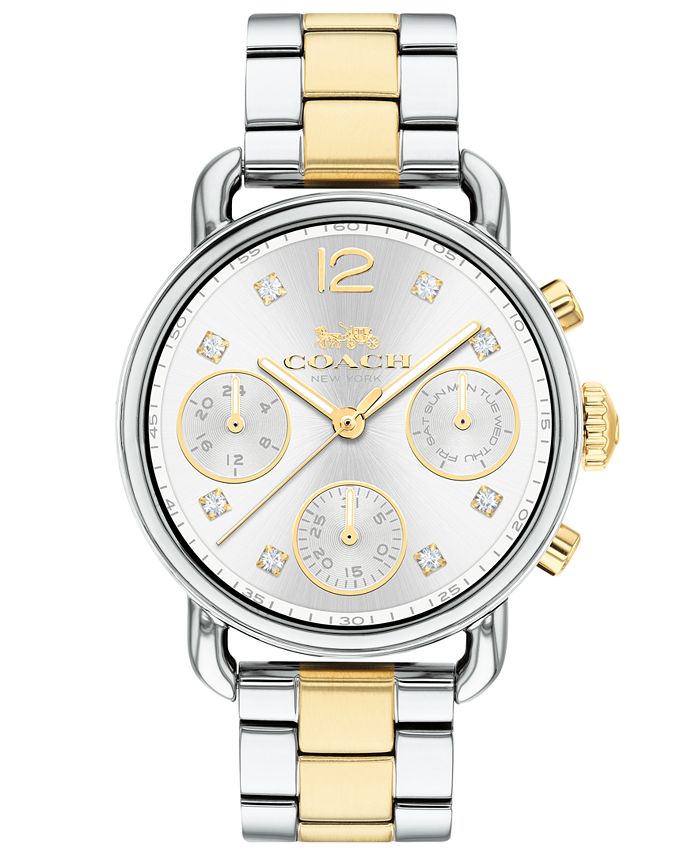 COACH Women's Chronograph Delancey Sport Two-Tone Stainless Steel