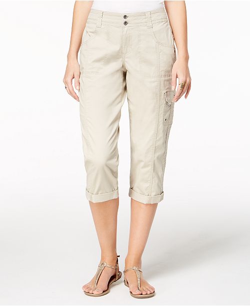 Style & Co Petite Cargo Capris, Created for Macy's & Reviews - Pants ...