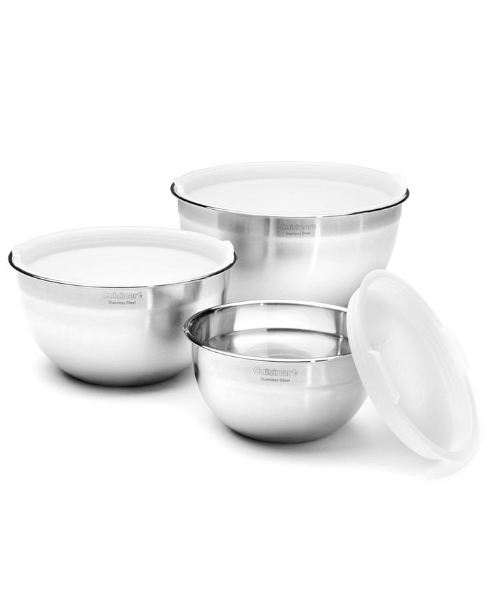 Cuisinart Mixing Bowls with Lids, Set of 3 - Macy's