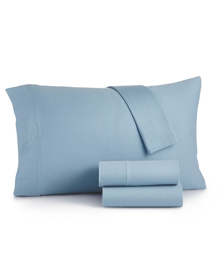 Martha Stewart Collection CLOSEOUT! Jersey Knit 4 Pc. Sheet Set, King