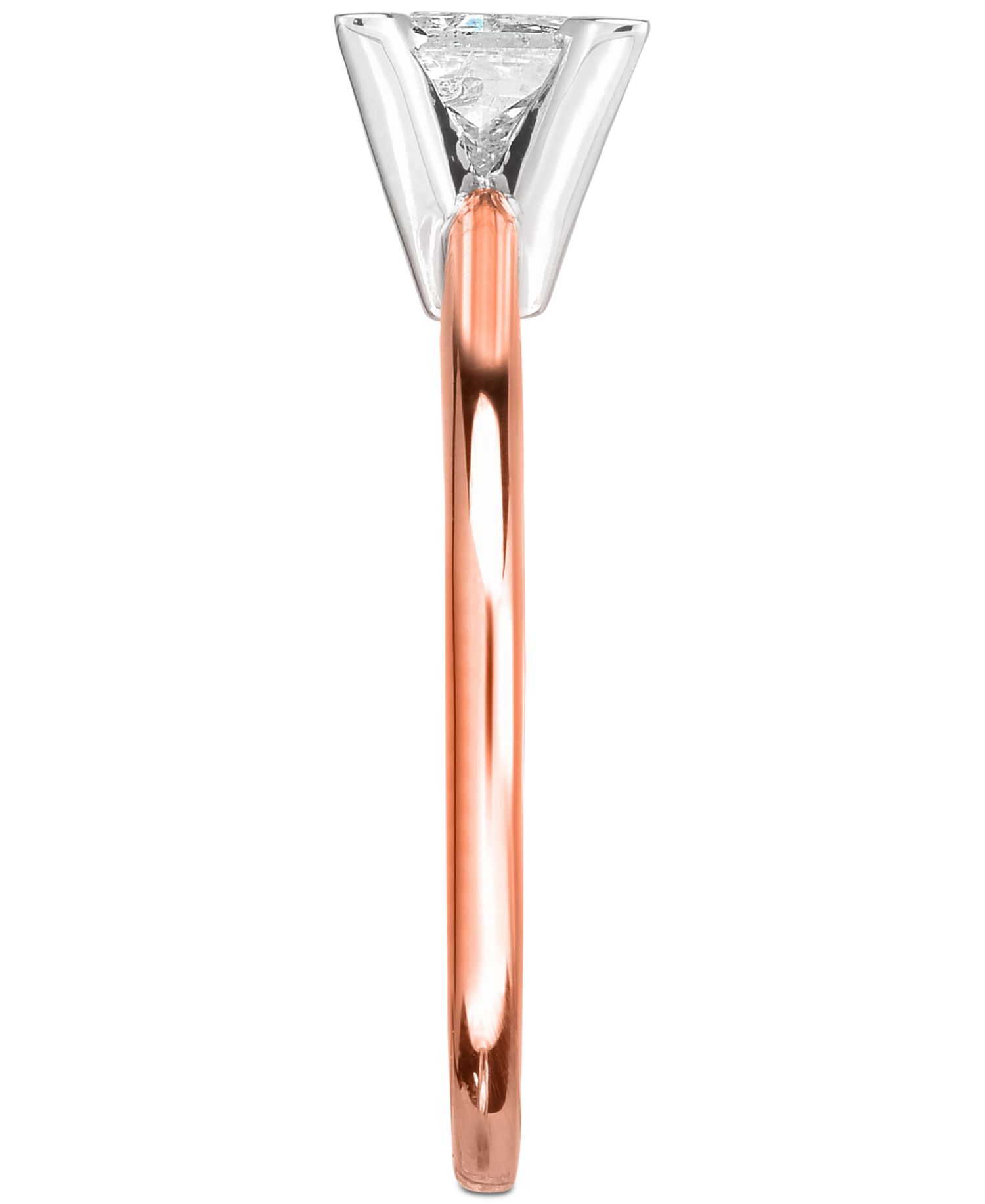 Diamond (1 ct. t.w.) Princess Engagement Ring in 14k White, Yellow or Rose Gold