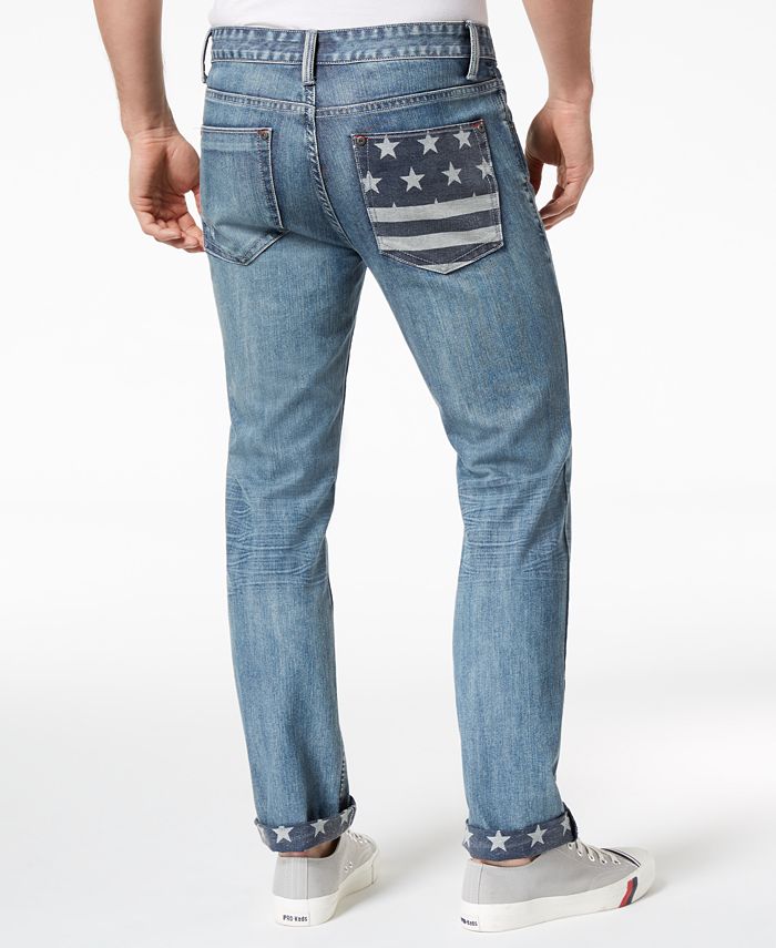 INC International Concepts I.N.C. Men's Slim Straight Ripped Star-Cuff ...