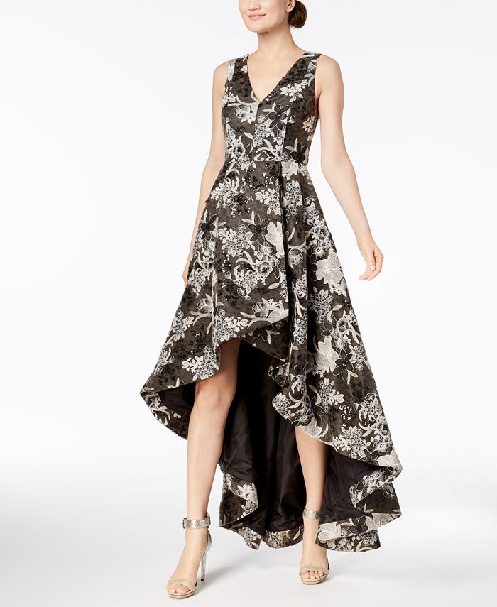 Calvin Klein Embroidered HighLow Gown Macy's