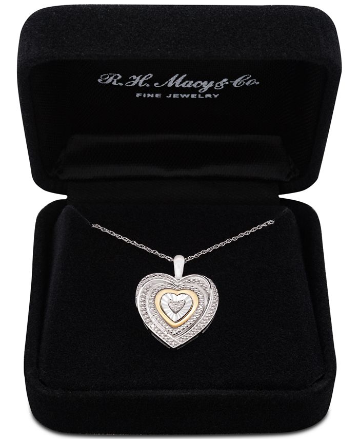 Kit Heath Heart Of Gold Pendant Necklace, Silver/Gold