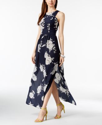 Vince Camuto Floral-Print Maxi Dress - Macy's
