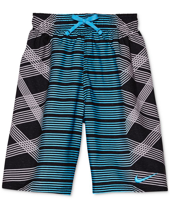 Nike Mixed-Print Swim Trunks, Big Boys - Macy's