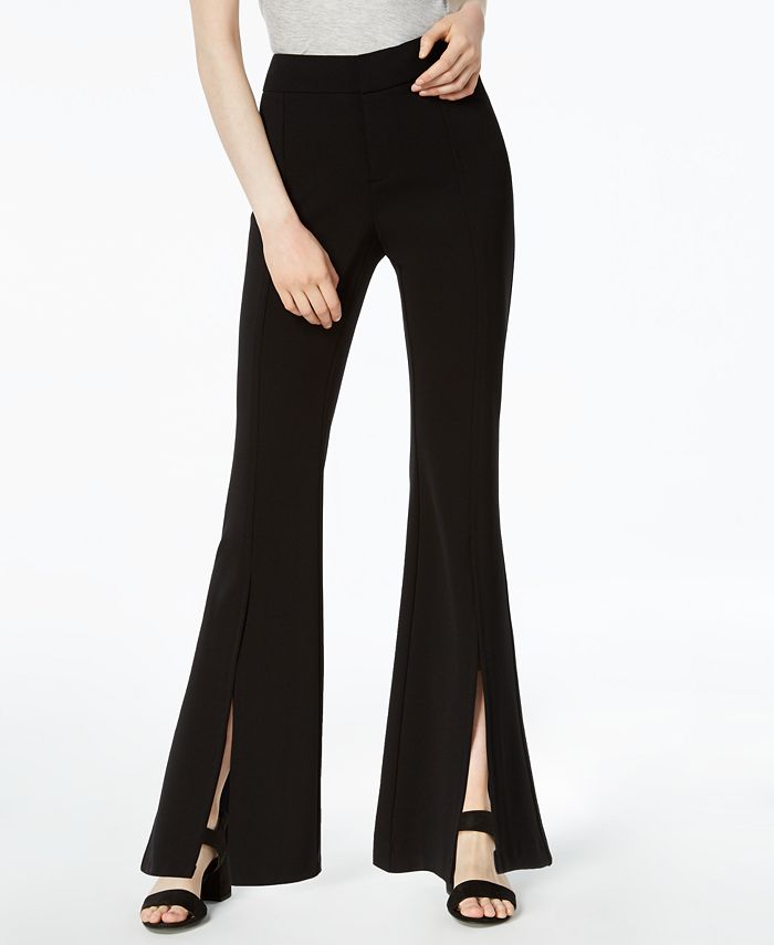 Bar III Split-Front Flare Pants, Created for Macy's & Reviews - Pants ...