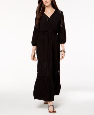 chinese dress ladies Zoya Tie-Up Back Lace Maxi Dress White