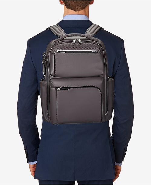 Tumi Men's Arrivé Bradley Leather Backpack - All Accessories - Men - Macy's