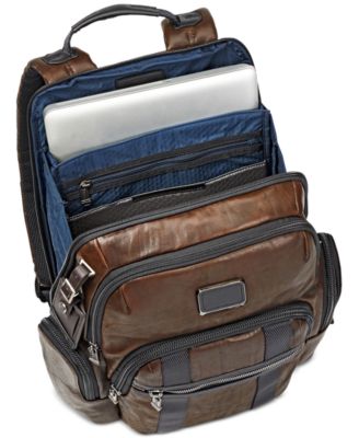 Tumi Men's Alpha Bravo Nellis Leather Backpack Macy's