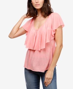 UPC 191671392775 product image for Lucky Brand Ruffled T-Shirt | upcitemdb.com