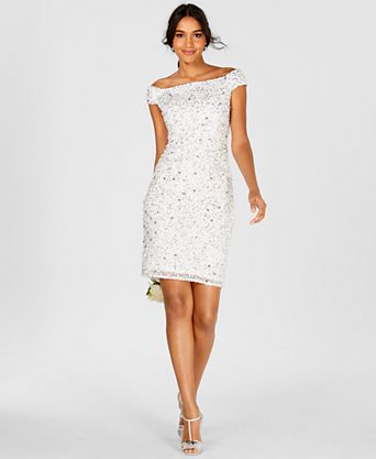 white graduation dresses for college Berylove Women Dress Satin A Line V Neck Midi Dress, White / US16W Made from a beautiful white floral lace eyelet fabric Long White Graduation Dresses -