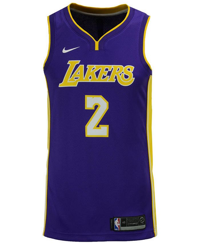 Nike Men's Lonzo Ball Los Angeles Lakers Icon Swingman Jersey - Macy's