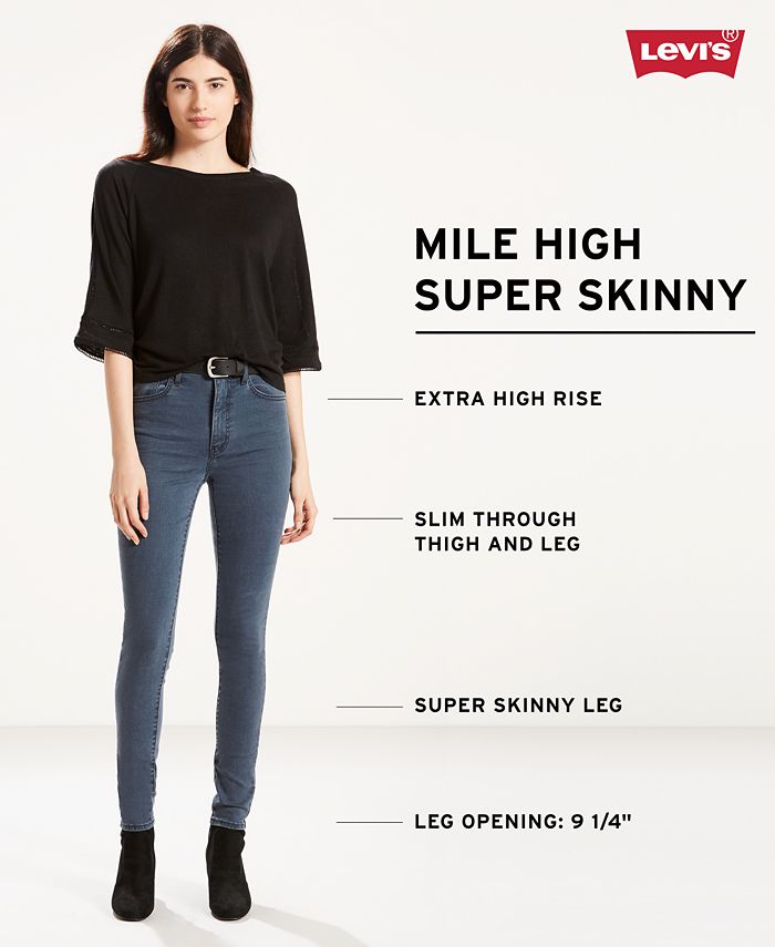 Levi's Mile High Cropped Skinny Jeans - Macy's