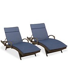 Hunter Outdoor Chaise Lounge (Set Of 2)