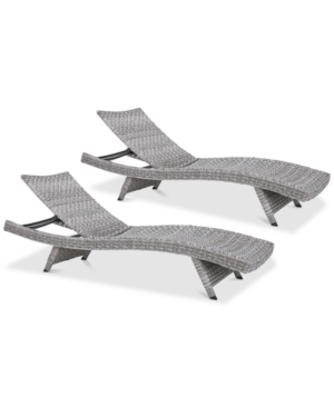 NOBLE HOUSE TREVOR OUTDOOR CHAISE LOUNGE (SET OF 2)