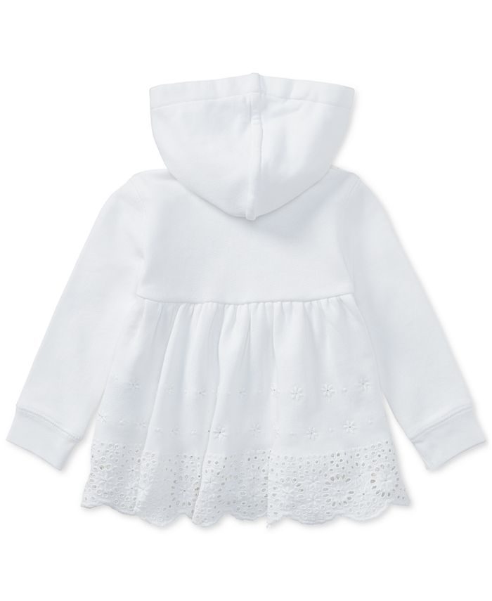 Polo Ralph Lauren Eyelet-Hem Hoodie, Baby Girls - Macy's