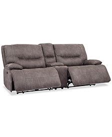 CLOSEOUT! Felyx 97" 3-Pc. Fabric Power Reclining Sofa With 2 Power Recliners, Power Headrests, Console And USB Power Outlet