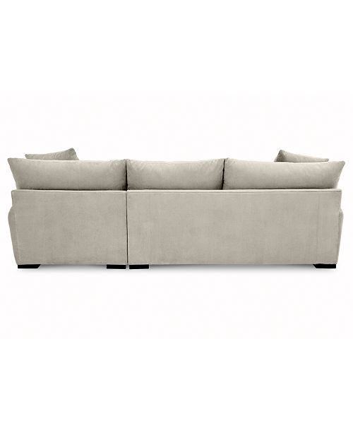 Furniture Rhyder 2Pc. Fabric Sectional Sofa with Chaise, Created for Macy's & Reviews