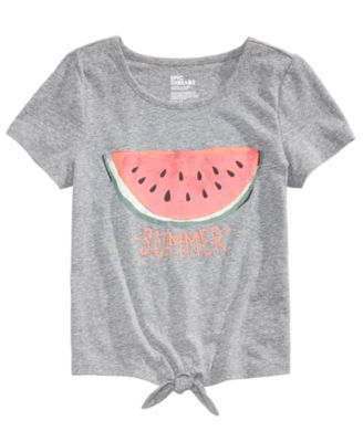 Epic Threads - Tie-Front Watermelon T-Shirt, Big Girls