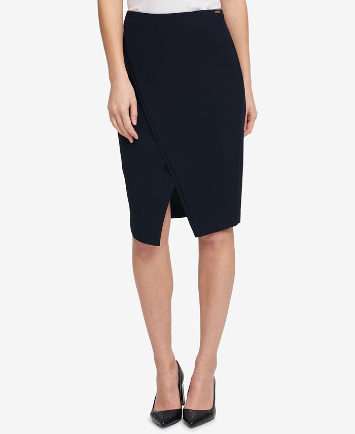 asymmetrical split skirt main image 0