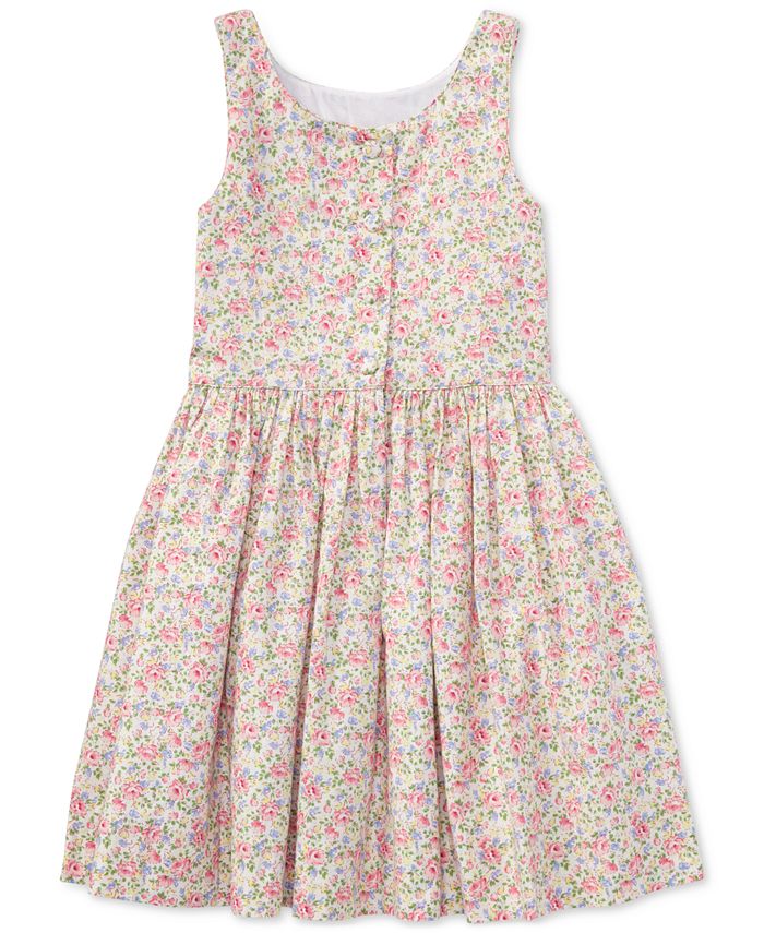 Polo Ralph Lauren Ralph Lauren Fit & Flare Cotton Dress, Toddler Girls ...