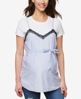 Motherhood Maternity - Maternity Layered-Look Top