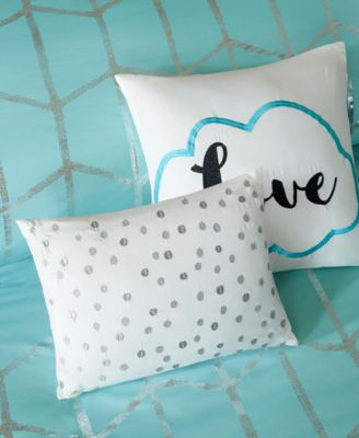 Raina Metallic 4-Pc. Comforter Set, Twin/Twin XL