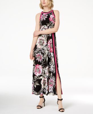 Petite Floral-Print Maxi Dress, Created 