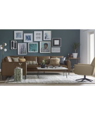 Furniture CLOSEOUT! Maida 3-Pc. Leather Sectional with Sofa & Loveseat