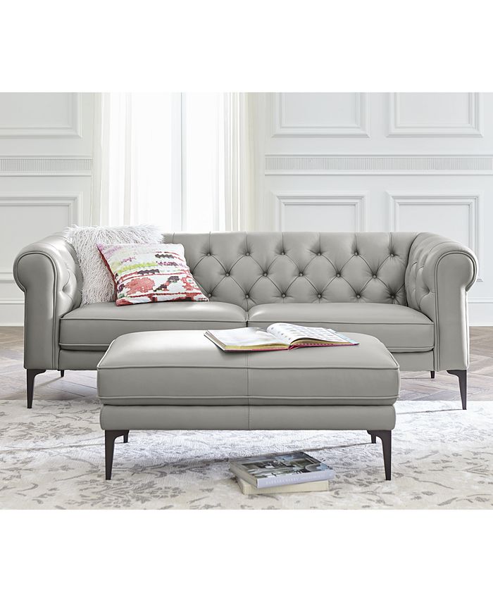Furniture CLOSEOUT! Remina 84" Leather Sofa, Created for Macy's Macy's