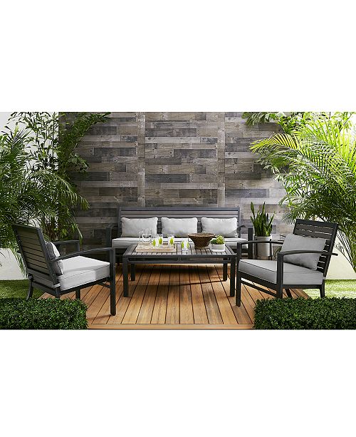 Furniture Marlough Ii Aluminum Outdoor Seating Collection With