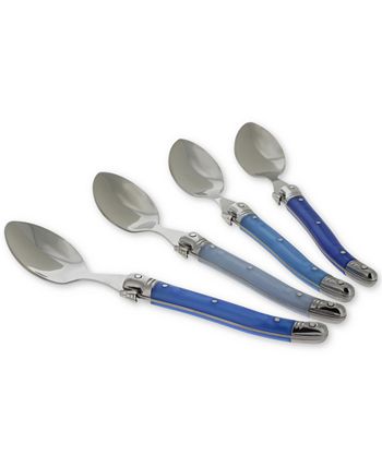 French Home - Laguiole Shades of Blue Coffee Spoons, Set of 4
