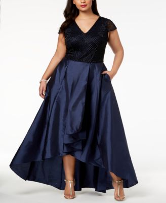 adrianna papell plus size gowns