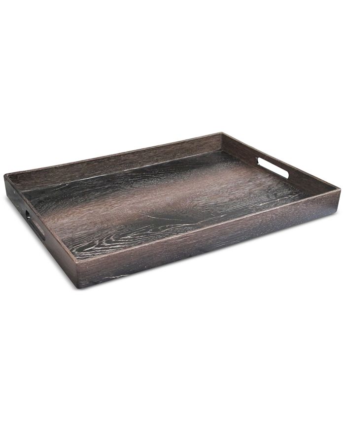 Jay Imports WalnutFinished Rectangular Tray Macy's