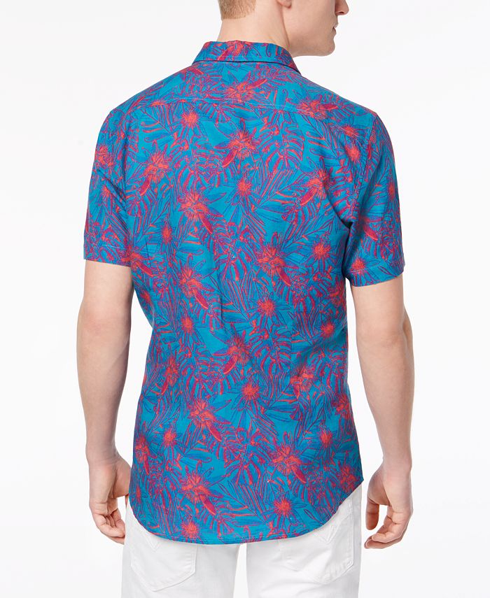 GUESS Men's Walker Tropical Shirt - Macy's