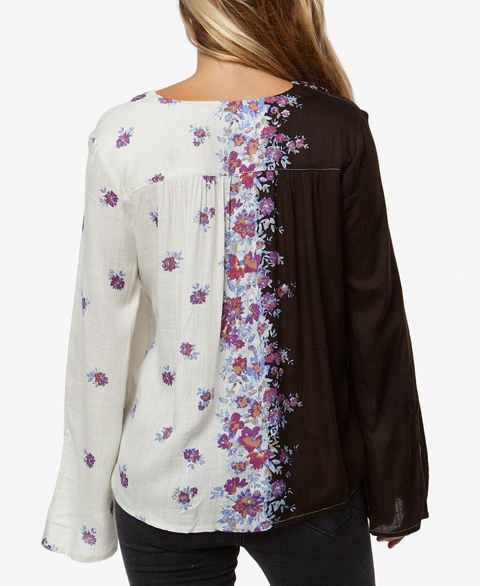 two tone blouse