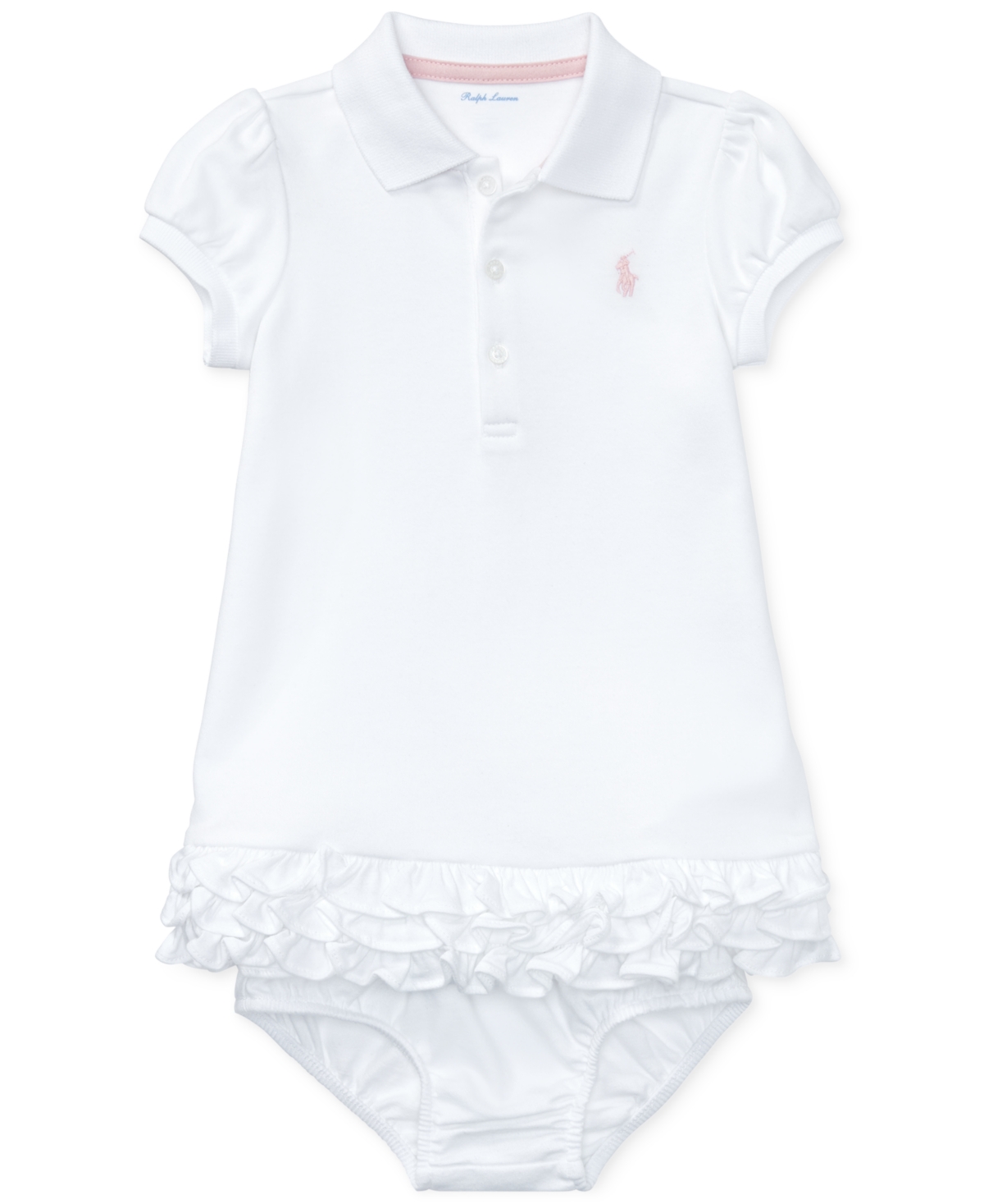 Polo Ralph Lauren Baby Girls Ruffled Trim Cupcake Dress