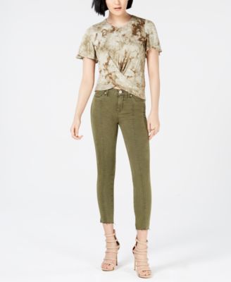 Hudson Jeans - Nico Cropped Lace-Up Skinny Jeans